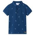 vidaXL Kids' Polo Shirt Dark Blue 116