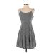 Old Navy Casual Dress - A-Line: Gray Houndstooth Dresses - Women's Size X-Small