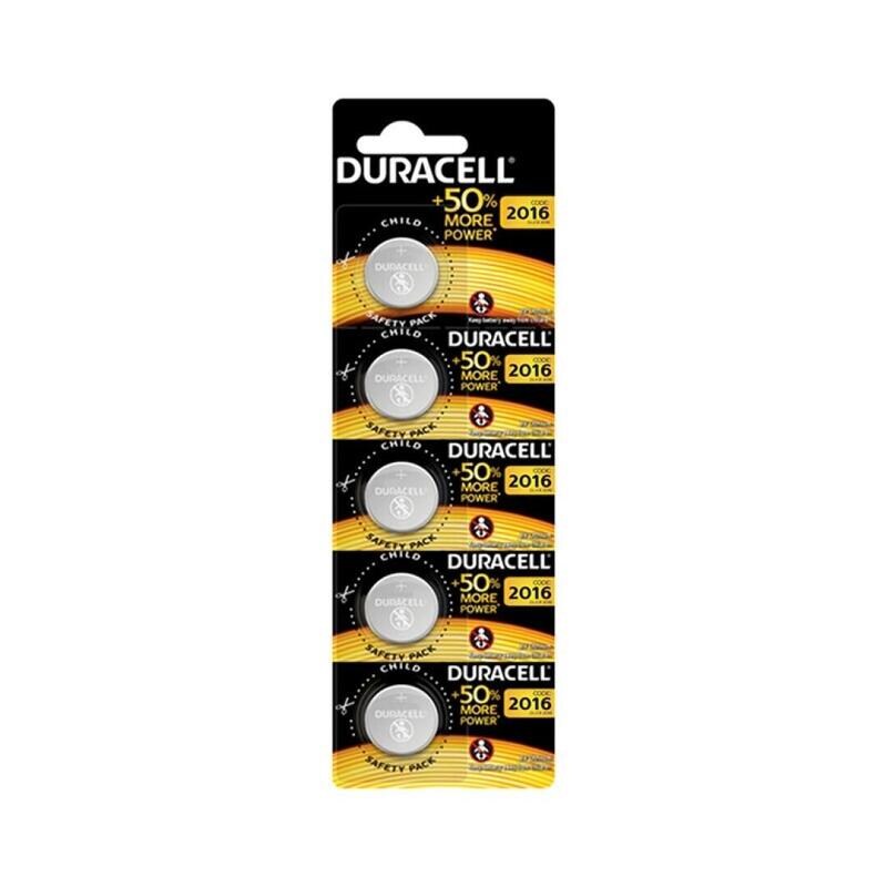Duracell Lithium-Knopfbatterie Cr2016 3 V, Packung mit 4 Blister-5-Batterien Image