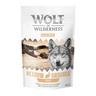 Wolf of Wilderness Snack - Wild Bites 180 g - MINI Meadow Grounds - Coniglio & Pollo (dadini) - NUOVO!