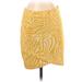 H&M Casual Pencil Skirt Knee Length: Yellow Bottoms - Women's Size Small