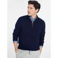 J.McLaughlin Men's Tate Cashmere Sweater Classic Navy, Size Medium