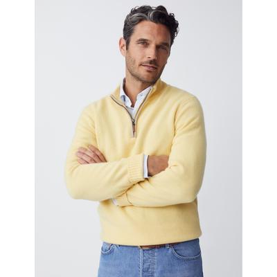 J.McLaughlin Men's Tate Cashmere Sweater Yellow, Size 2XL