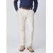 J.McLaughlin Men's Taylor Straight-Fit Pants in Italian Moleskin Stone, Size 40 | Cotton/Elastane