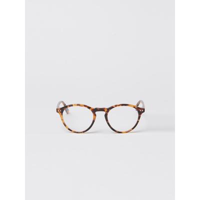 J.McLaughlin Women's Lansing Readers in Tortoise Brown Leopard, Size 2.0