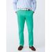 J.McLaughlin Men's Taylor Straight-Fit Chino in Italian Twill Kelly Green, Size 38 | Cotton/Spandex