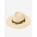 J.McLaughlin Men's Robert Raffia Hat Natural/Yellow, Size XL