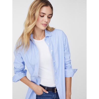 J.McLaughlin Women's Finn Shirt Blue, Size XS | Cotton