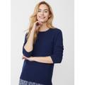 J.McLaughlin Women's Leia Cashmere Sweater Classic Navy, Size XS