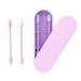 Walmeck Earpick Stick Reusable Portable Swabs Ear Makeup Ear Makeup 2Pcs Silicone Cotton Swabs dsfen Portable Cleanable Ear QISUO Portable cleanable Ear LAOSHE ERYUE