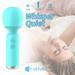 New upgraded sextoy Wand Massager Powerful Wand Vibrator Personal Vibrating Wand 10 Vibration Patterns Personal Therapy Massager Rechargeable for Back Neck Shoulder Sports Recovery-Blue