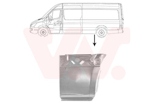 VAN WEZEL Seitenwand 2973141 vor der Achse für Mercedes Image