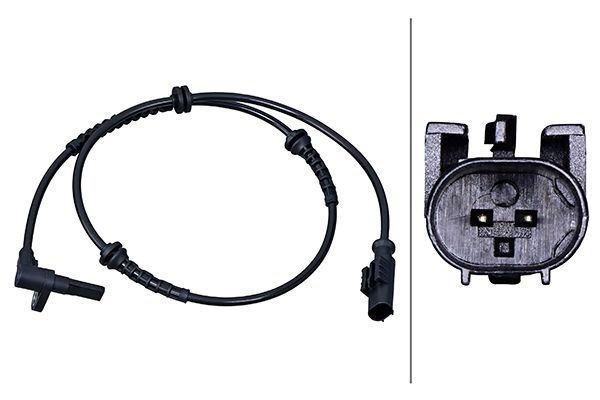 HELLA Sensor, Raddrehzahl vorne rechts links 2-polig für FIAT 52009180 51884745 52070360 6PU 358 218-181 Image