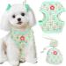 Small Dog Harness and Leash Set No Pull Puppy Harness Step-in Adjustable Puppy Cat Dog Vest Harnesses Soft Mesh Breathable Dog Harness Backpack Pet Harness for Puppies Small Medium Dogs