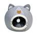 Cute Winter Long Plush Pet Cat Bed Round Cat Cushion Cat House 2 In 1 Warm Cat Basket Cat Sleep Bag Cat Nest Kennel For Dog Cat