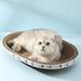17 Cat Scratcher Bowl Cardboard Bed Lounge Couch for Indoor Cats Cat Scratch Pad Bowl Nest Cat Scratcher Cardboard Bed Cat Scratching Lounge Bed Cat Scratcher Cat Scratching Board Pad
