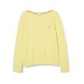 Tommy Hilfiger Damen CO Jersey Stitch Boat-NK Sweater WW0WW40099 Pullover, Gelb (Yellow Tulip), M