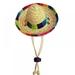 Dsseng Dog Sombrero Hat Mini Straw Sombrero Hats Mexican Hats Sombrero Party Hats for Small Pets/Puppy/Cat (Cotton Band)