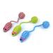 WINDLAND 3 Pcs Colorful False Mouse Pet Cat Toy Woven Mice Tail Ball Squeaker Sound Toy