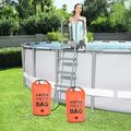 Cglfd Universal Pool Ladder And Step Weight(20L) Easy&Quick FillS Sand 250D PVC Waterproof Dry Bag No More Ripped Sandbag Work With Above Ground/in-Ground Pool Steps