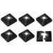 Deck Post Base Cover 6Pcs Split Style Post Bracket 21x21mm/0.83x0.83 Post Base for Hand and Stair Rails