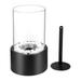 Small Black Tabletop Fire Windproof Mini Fireplace Bio Fireplace for Patio Balcony Home Garden Indoor