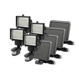 Nature Power 60 Integrated LED Solar Powered Motion Activated Security Flood Light (4-Pack)