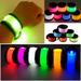 CNKOO 7 Pack LED Light Up Band Glowing Slap Bracelet Night Safety Armband Glow in The Dark Sports Wristband with 4 Glow Operation High Visible Magic Band for Cycling Running Camping Night