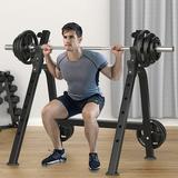 Easter Sales & Deals - Squat Rack Power Stands Barbell Press Weight Home Squat Rack Multi-Function Push up Portable
