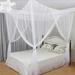 Bed Mosquito Net Bed Canopy - Four Door Mosquito Net Fits Most Bed Sizes - White 190x210x240cm