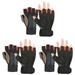 3 Pairs Practical Gloves for Lifting Weights Dumbbells Fitness Handles Agarres Gym Deadlift Fingerless Weightlifting Half Men Women Customized