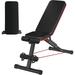 Weight Bench Adjustable Workout Bench for Home Gym & Strength Training Bench Press for Full Body with 2 Resistance Rope