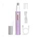 Professional Painless Eyebrow & Facial Hair Trimmer Ear and Nose Hair Trimmer for Women Men 2024 Rechargeable 2 in 1 Hair Trimmer with Powerful Motor and Dual-Edge Blades Easy Cleansing (Purple)