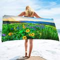 Oversized Beach Towel Flower Extra Large Pool Swim Travel Soft Towel Blanket for Adult Camping Cruise Lounge Chair Cover Gift