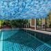 SHENGXINY Sun Shade Sails Clearance Sun Shade Canopy Outdoor Sunshade Swimming Pool Sun Awning Sunshine Protection Rectangle Shade Canopy Sunshine Block For Patio Garden Outdoor Facility Blue