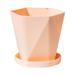Bilqis Balcony Household Plastic Flower Pot Nordic Thickened Large Flower Pot Outdoor Plant Pot with Drainage for Front Porch Patio (Pink)