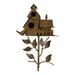 Teissuly Metal Bird House With Poles Outdoor Metal Bird House Stake Bird House For Patio Backyard Patio Outdoor Garden Decoration