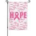 HGUAN Breast Cancer Survivor Awareness Ribbon Garden Flag Double Sided Welcome Small Banner Decoration Flags for Outside Yard Outdoor Home Wall Decor