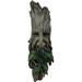 Ebros Celtic Wiccan Forest Spirit Deity Greenman Enigma Face Wall Hanging Sculptural Decor 15 High Tree Ents Plaque Statue Neopagan Cernunnos Horned God Green Men Tree Of Life Decorative Figurines