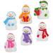 6 Pcs Christmas Micro Landscape Snowman Figurines Snowglobe Decorate Puppet Ornament