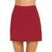 Red Casual Dresses Womens Casual Solid Tennis Skirt Yoga Sport Active Skirt Shorts Skirt Summer Dresses for Women 2024