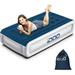 Perfect iDOO Queen Size Air Mattress Inflatable air Bed with Built-in Pump 2 Mins Fast Blow up Easy to Store Suit for Home Camping 80 x60 x18 650lb MAX S