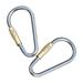 High Strength Hiking Carabiner Camping Climbing Quick Draw Hanging Buckle Lock The Is Brass Titanium Alloy 2 PCS