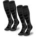 Ski Socks Mens and Women [2 Pack] Warm Merino Wool Ski Socks for Skiing Snowboarding Non-Slip Knee-high Wool Ski Socks