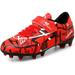 Rhyme-Zeal Kids Soccer Cleats Shoes Boys Girls Athletic Outdoor Indoor Firm Ground Soccer Shoes Comfortable Football Shoes