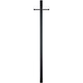 FJU Accessory 3 x 84 1 Outdoor Direct Burial Ladder Rest Post in Black