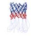 2pcs Standard Strong and Durable Braided Multicolor Basketball Net for Outdoors or Indoors Sports(Red White and Blue)