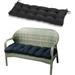 Zhuge Indoor/Outdoor Bench Cushion Swing Cushion 51.2 x19.7 for Lounger Garden Furniture Patio Lounger Bench (Black)