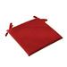 Ttybhh Seat Cushion Cushion Clearance! Square Strap Garden Chair Pads Seat Cushion for Outdoor Bistros Stool Patio Dining Room Linen Red