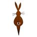 Lawn Stakes Bunny Garden Stake Decorative Garden Stake Metal Rabbit Stake Garden Decoration Rabbit Garden Figure Outdoor Garden Decoration Brown Garden Decor